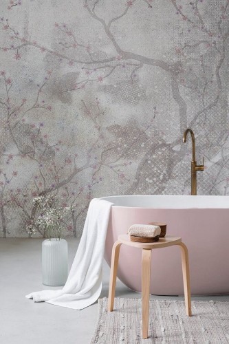 Fototapeta gałęzie drzewa brzoskwiniowego TapLab 561_003 FIORI DI PESCO Collection 24