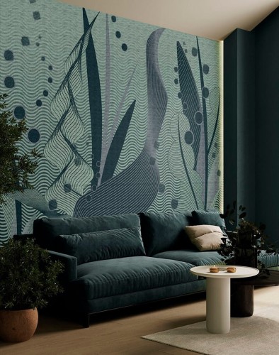 Fototapeta retro podwodna roślinność TapLab 566_008 EXTREME Collection 24