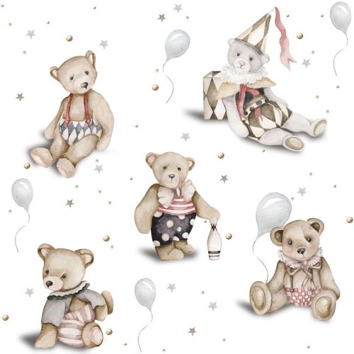 Tapeta misie Teddy Bears / Toys From The Attic Dekornik DEKO.TAP.165