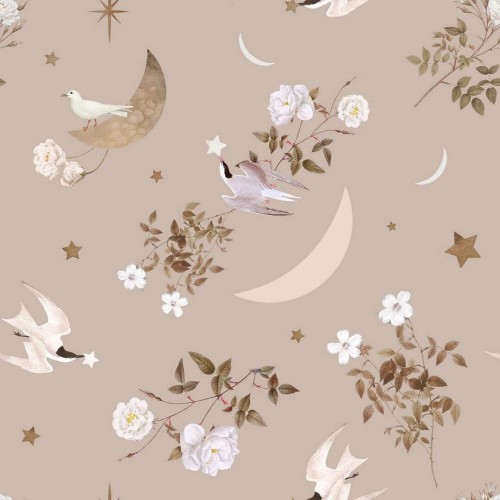 Tapeta w jaskółki Birds in The Night Sky Dekornik DEKO.TAP.194