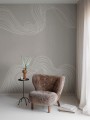 Fototapeta falujące linie Rebel Walls R18759 Stripes by Hand Sand Natural Aesthetics
