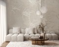 Fototapeta liście bambusa na betonowym tle Muance MU15005 Harmony Hues Lush