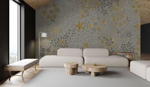 Fototapeta kwiatki i liście Muance MU15091 Kaleido Lush