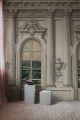 Fototapeta krajobraz w stylu vintage Rebel Walls R18806 Ballroom Windows Vintage Scenic Landscapes