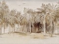 Fototapeta palmy Rebel Walls R18808 Ocean Palms Beige Scenic Landscapes