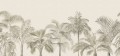 Fototapeta palmowe drzewa Rebel Walls R18836 Retro Jungle Beige Scenic Landscapes