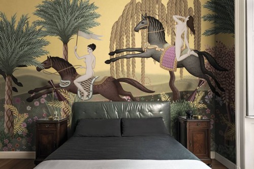 Fototapeta egzotyczny krajobraz London Art MUN01 A La Course Tale Books: Les Mille et une Nuits