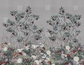 Fototapeta krzewy i kwiaty London Art MUN02 D Fleurs Magiques Tale Books: Les Mille et une Nuits