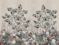Fototapeta krzewy i kwiaty London Art MUN02 E Fleurs Magiques Tale Books: Les Mille et une Nuits