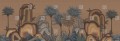 Fototapeta krajobraz palm i gór London Art MUN04 B Le Paysage Tale Books: Les Mille et une Nuits