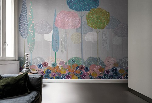 Fototapeta kolorowe drzewa London Art MUN09N D Les Princesses Tale Books: Les Mille et une Nuits