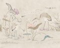 Fototapeta ogród wodny z ptakami Sandberg S10418 Seabirds Sandstone Chinoiserie Garden