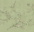 Fototapeta roślinne pnącza i ptaki Sandberg S10425 Bloom Green Chinoiserie Garden