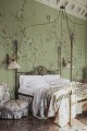 Fototapeta roślinne pnącza i ptaki Sandberg S10425 Bloom Green Chinoiserie Garden
