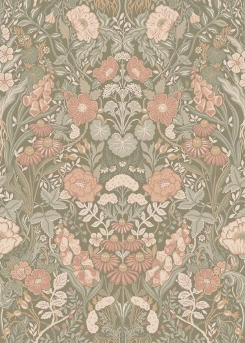 Tapeta roślinny ornament Boras Tapeter 5723 Ortagard Orangeri