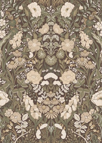 Tapeta roślinny ornament Boras Tapeter 5725 Ortagard Orangeri