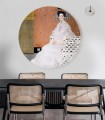 Mural okrągły postać kobiety Dots Fritza 8945 Wallcolors