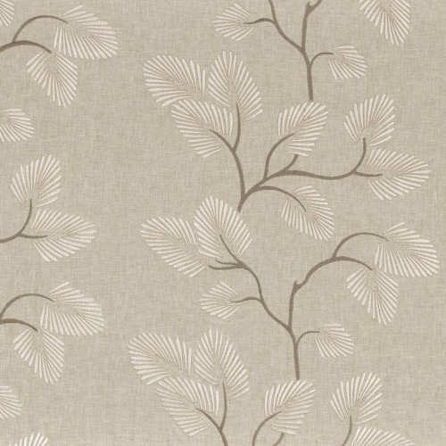 Tkanina haftowane gałązki i liście Camengo 38980288 Cyme Piuma