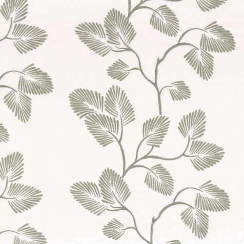 Tkanina haftowane gałązki i liście Camengo 38980443 Cyme Piuma