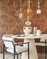 Mural geometryczny z efektem 3D Eijffinger 340181 Gilded