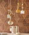 Mural geometryczny z efektem 3D Eijffinger 340181 Gilded