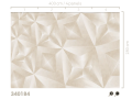 Mural geometryczny z efektem 3D Eijffinger 340184 Gilded