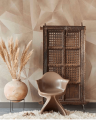 Mural geometryczny z efektem 3D Eijffinger 340189 Gilded