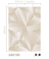 Mural geometryczny z efektem 3D Eijffinger 340190 Gilded