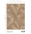 Mural geometryczny z efektem 3D Eijffinger 340192 Gilded