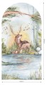 Mural łuk leśne zwierzęta Wall Art Deer Friends Łuk