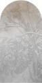 Mural łuk cieniowane kwiaty Wall Art Grey Ombre Flower Łuk