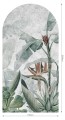 Mural łuk tropikalne liście Wall Art Rainforest Łuk