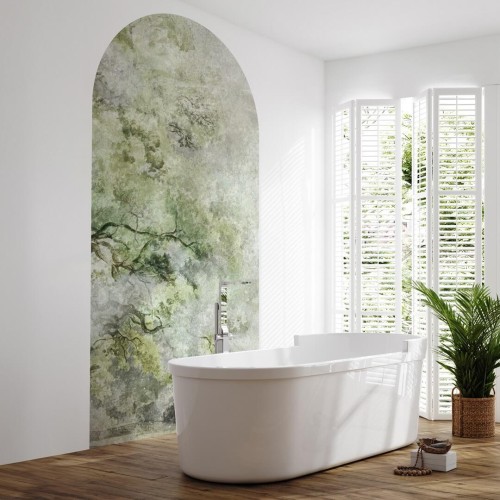 Mural łuk drzewa Wall Art Sanctuary Green Łuk