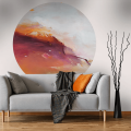 Mural okrągły abstrakcyjny Wall Art Calma Koło