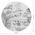 Mural okrągły liście Wall Art Demeter Koło