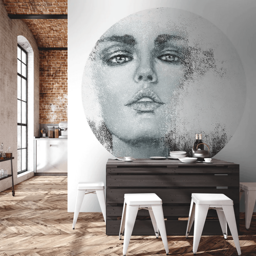 Mural okrągły portret Wall Art Desire Koło