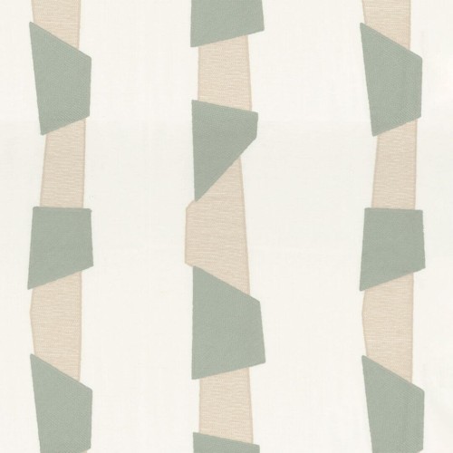 Tkanina z haftowanym nowoczesnym wzorem Camengo 41300278 Lakota Totem