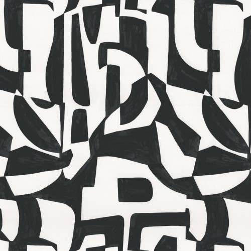 Tkanina wiskozowo-lniana z geometrycznym wzorem Camengo 43120331 Miwok Totem