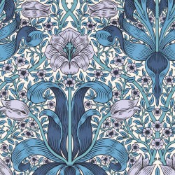 Tapeta kwiaty tulipanów Morris & Co. 217338 Spring Thicket Bedford Park