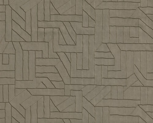 Tapeta tekstylna z haftowanym wzorem Arte La Derive 58502 Le Couturier