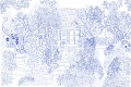 Fototapeta ogród Les Dominotiers DOM3007 Coin De Jardin Bleu Volume 13