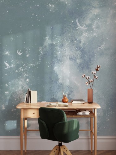 Fototapeta Droga Mleczna i gwiazdy Les Dominotiers DOM810-1 Les Amours De Lindou Et L'aurore Boreale Volume 10