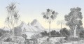 Fototapeta tropikalny krajobraz Les Dominotiers DOM602 Isle De France Grisaille Volume 8
