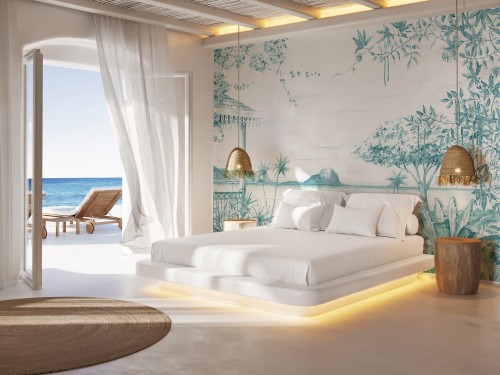 Fototapeta tropikalny krajobraz oceanu i gór Les Dominotiers DOM609 Le Morne Volume 8