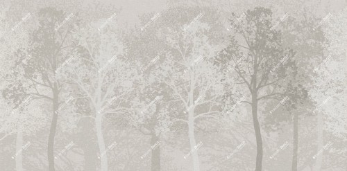 Fototapeta drzewa Inkiostro Bianco BIRCH INKRKHI2401 White Paper