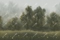 Fototapeta krajobraz drzew Inkiostro Bianco ITALIAN LANDSCAPE INKSISN2401 White Paper