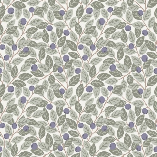 Tapeta roślinna - liście i jagody Midbec 26027 Blåbär Klara o Tove