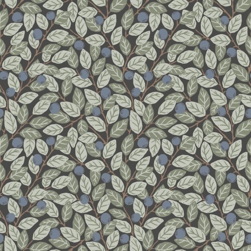 Tapeta roślinna - liście i jagody Midbec 26028 Blåbär Klara o Tove