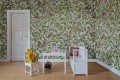 Fototapeta ptaki i liście Rebel Walls R19260 Backwood Birds White Ilon Wikland