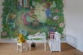 Fototapeta rodzina królików Rebel Walls R19841 Rabbit Family Green Ilon Wikland